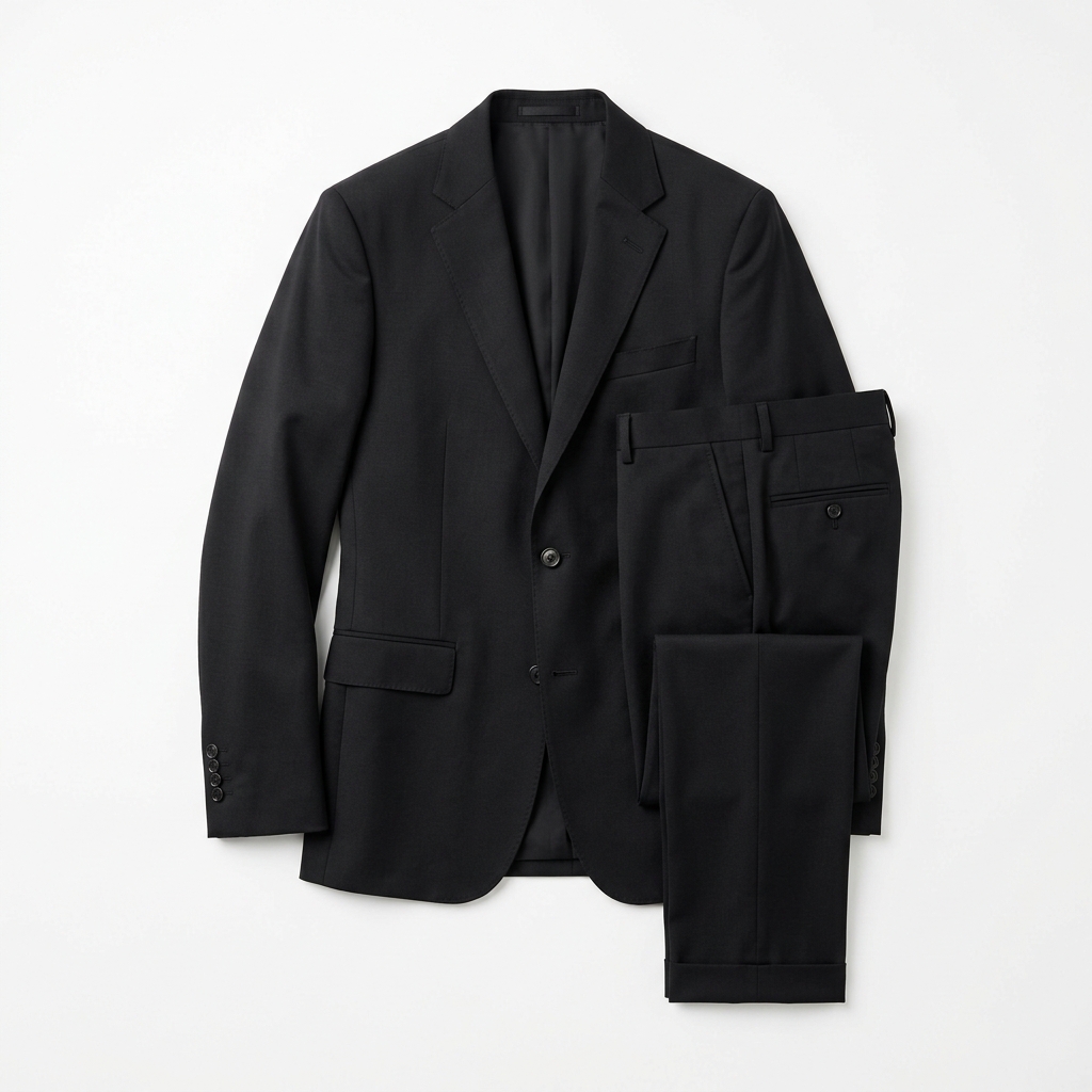 Men Midnight Black Slim Fit 2-Piece Suit