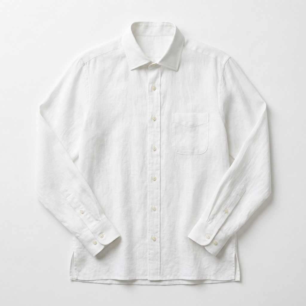 Men Premium White Linen Summer Shirt